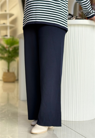 Lacivert Triko Pantolon
