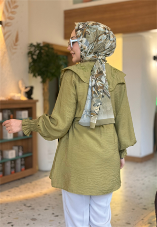Manolya Yağ Yeşili Gömlek