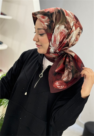 Mıdnıght Bordo Viscon Eşarp