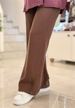 Mocha Fitilli Tensel Pantolon