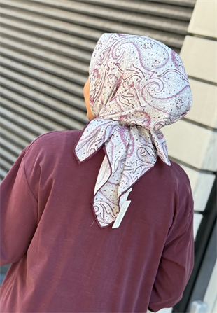 Mürdüm Pamuk Eşarp