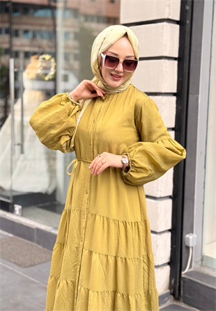 Olive Robalı Elbise