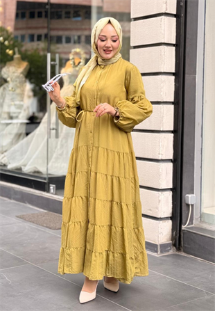 Olive Robalı Elbise