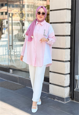 Pembe Color Poplin Gömlek