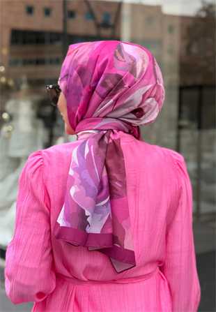 Pembe Flora Şal