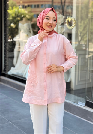 Pembe İsra Gömlek