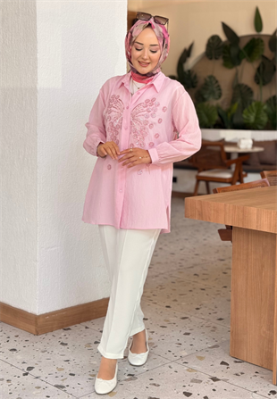 Pembe Kelebek Gömlek