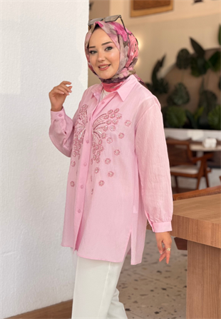 Pembe Kelebek Gömlek