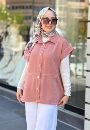 Pembe Tensel Yelek