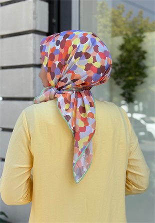 Sarı Bubble Soft Eşarp