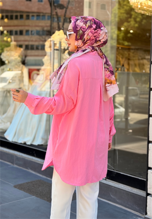 Şeker Pembe Damla Gömlek