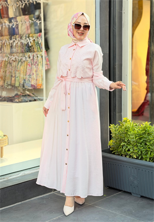 Şeker Pembe Eliza Elbise