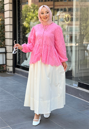 Şeker Pembe Fisto Gömlek