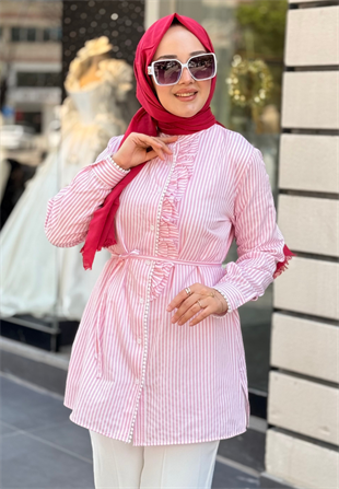 Şeker Pembe Lavanta Gömlek