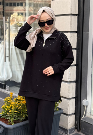 Siyah Taşlı Liona Takım