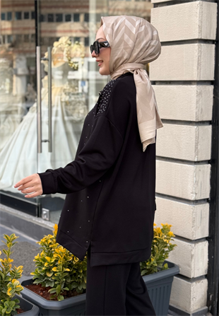 Siyah Taşlı Liona Takım