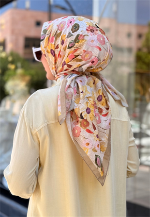 Tatlı Sarı Floren Soft Eşarp