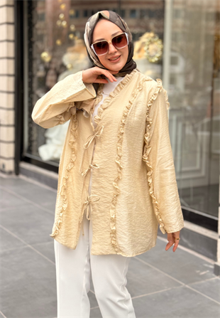 Tereyağ Sarısı Lina Kimono