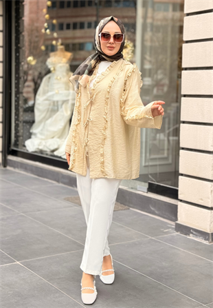 Tereyağ Sarısı Lina Kimono