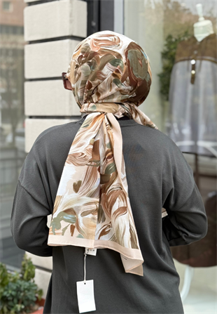 Vanılla Blossom Nude Floş Viscon Şal