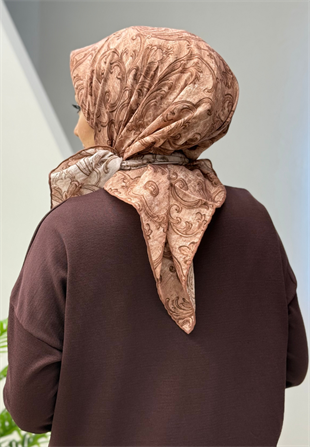 Vıntage Rose Brokar Eşarp 