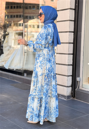 Yaz Krep Elbise 2640