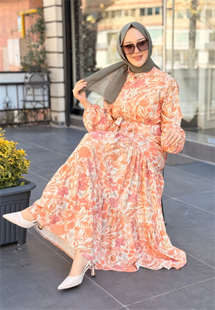 Yaz Krep Elbise 2660