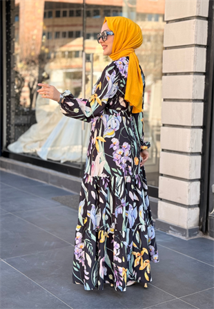 Yaz Krep Elbise 2670