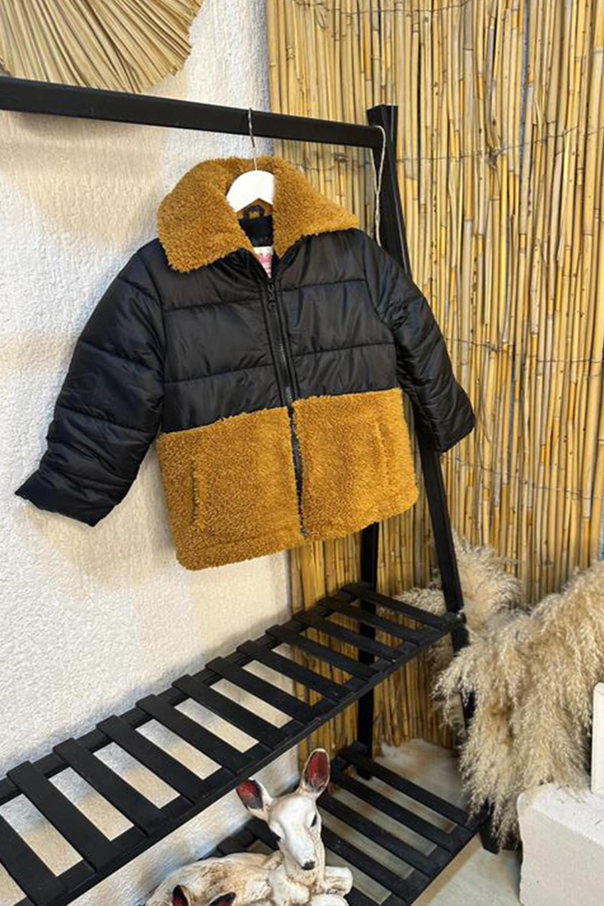 Şişme Mont Siyah 
