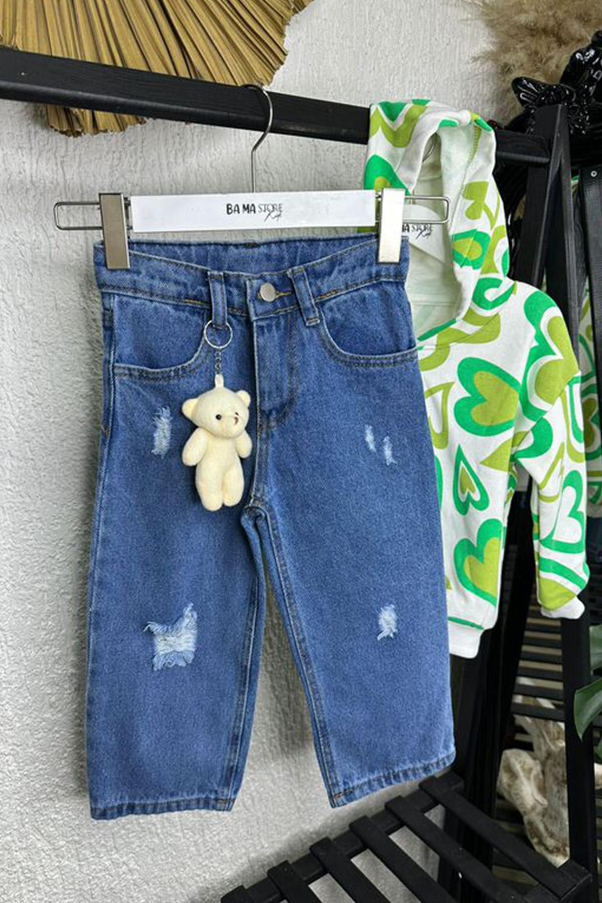 Teddy Kot Pantolon Mavi