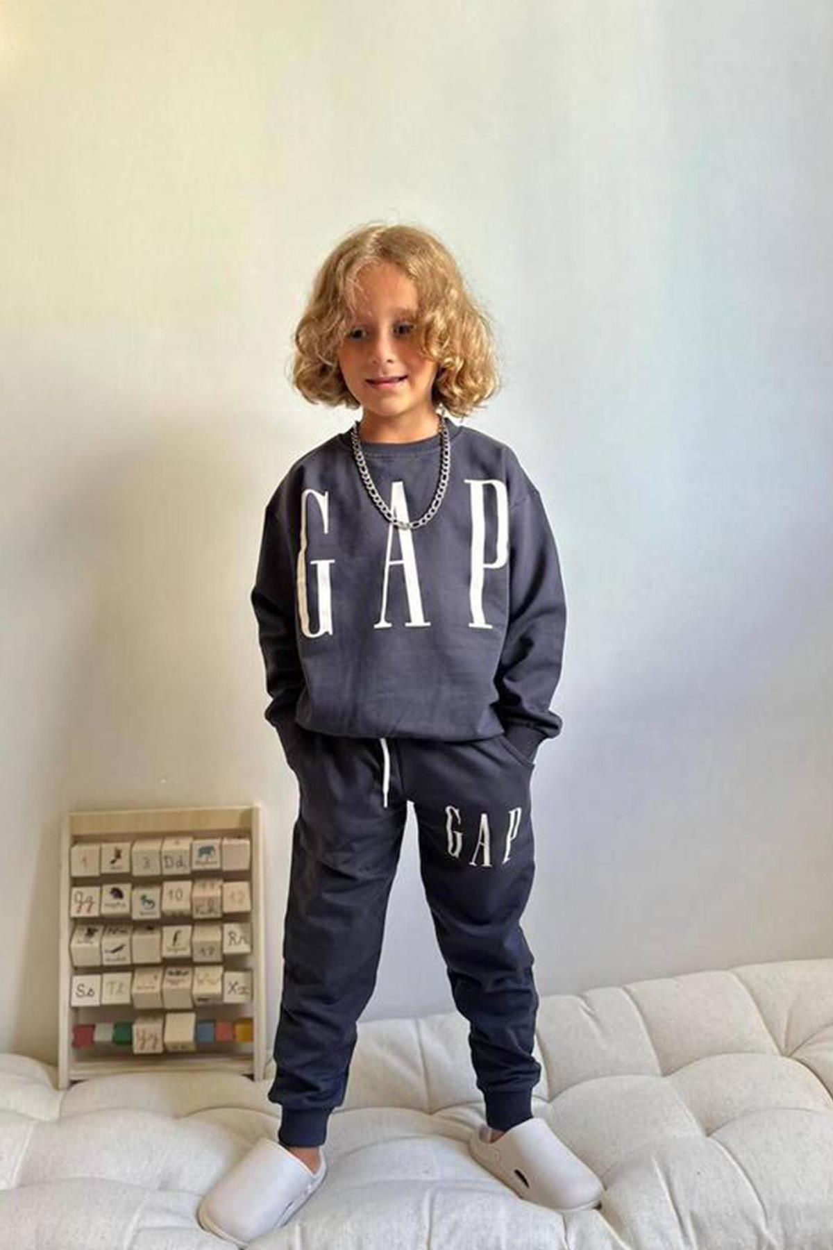 3 İplik Unisex Eşofman Takım Antrasit 