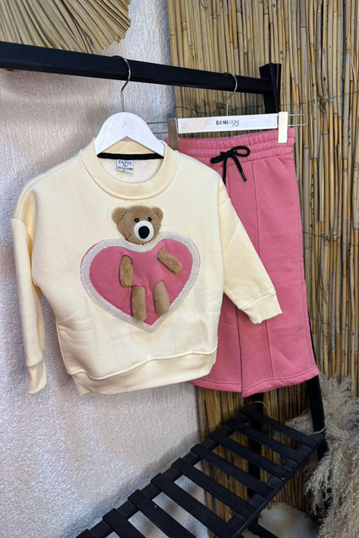 Ayıcıklı Takım Pembe 