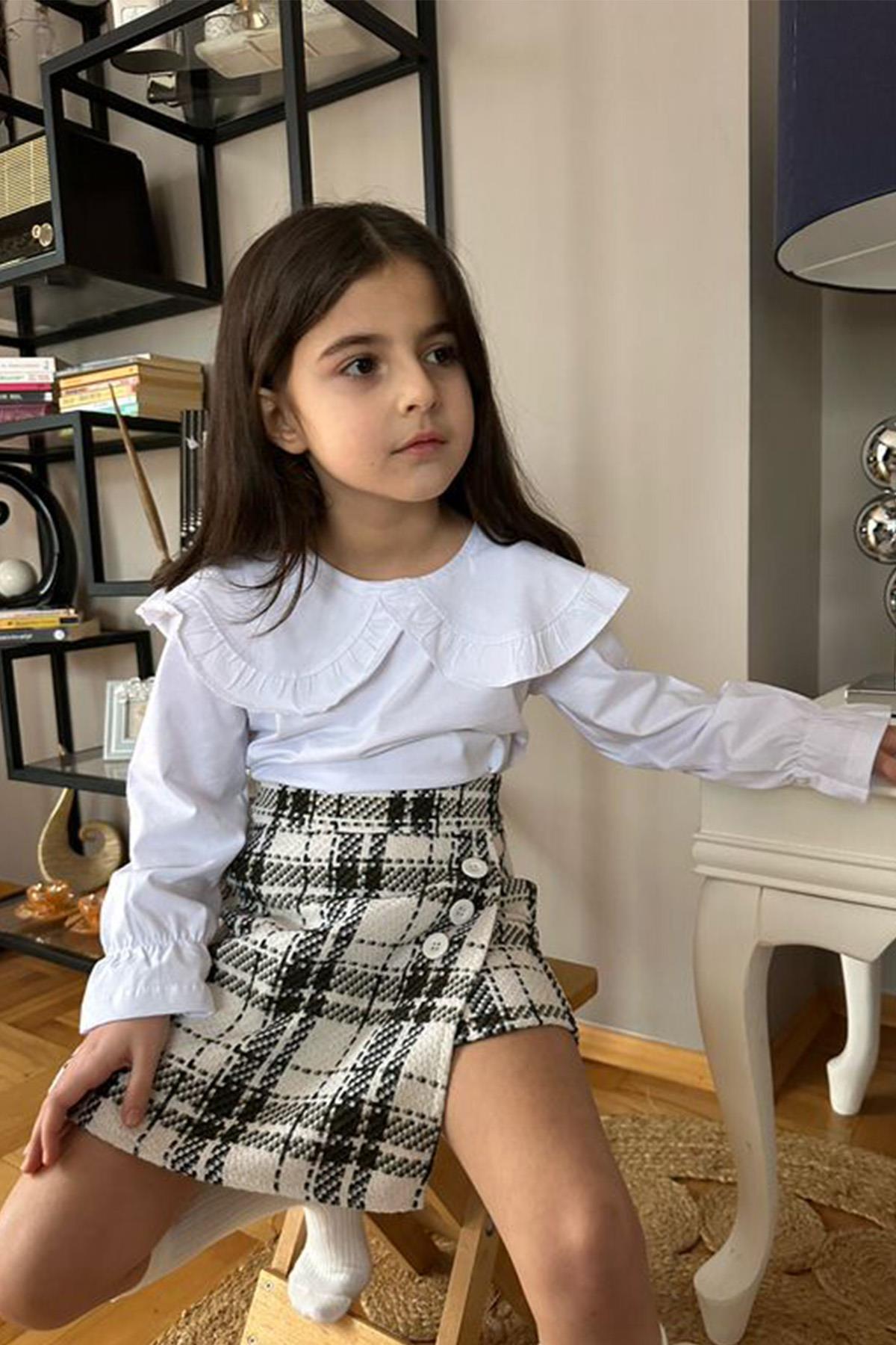 Bebe Yaka Body Beyaz