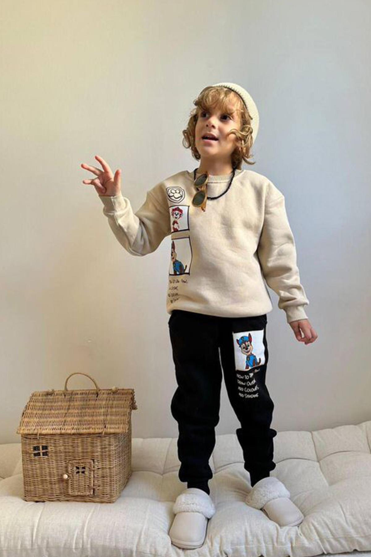 Paw Patrol Şardonlu Takım Bej