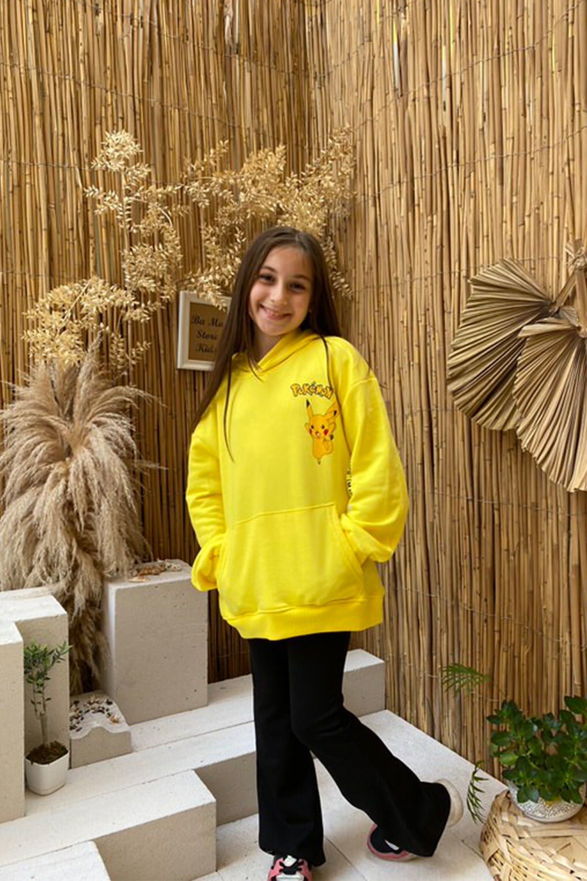 Pokemon Kapüşonlu Sweatshirt