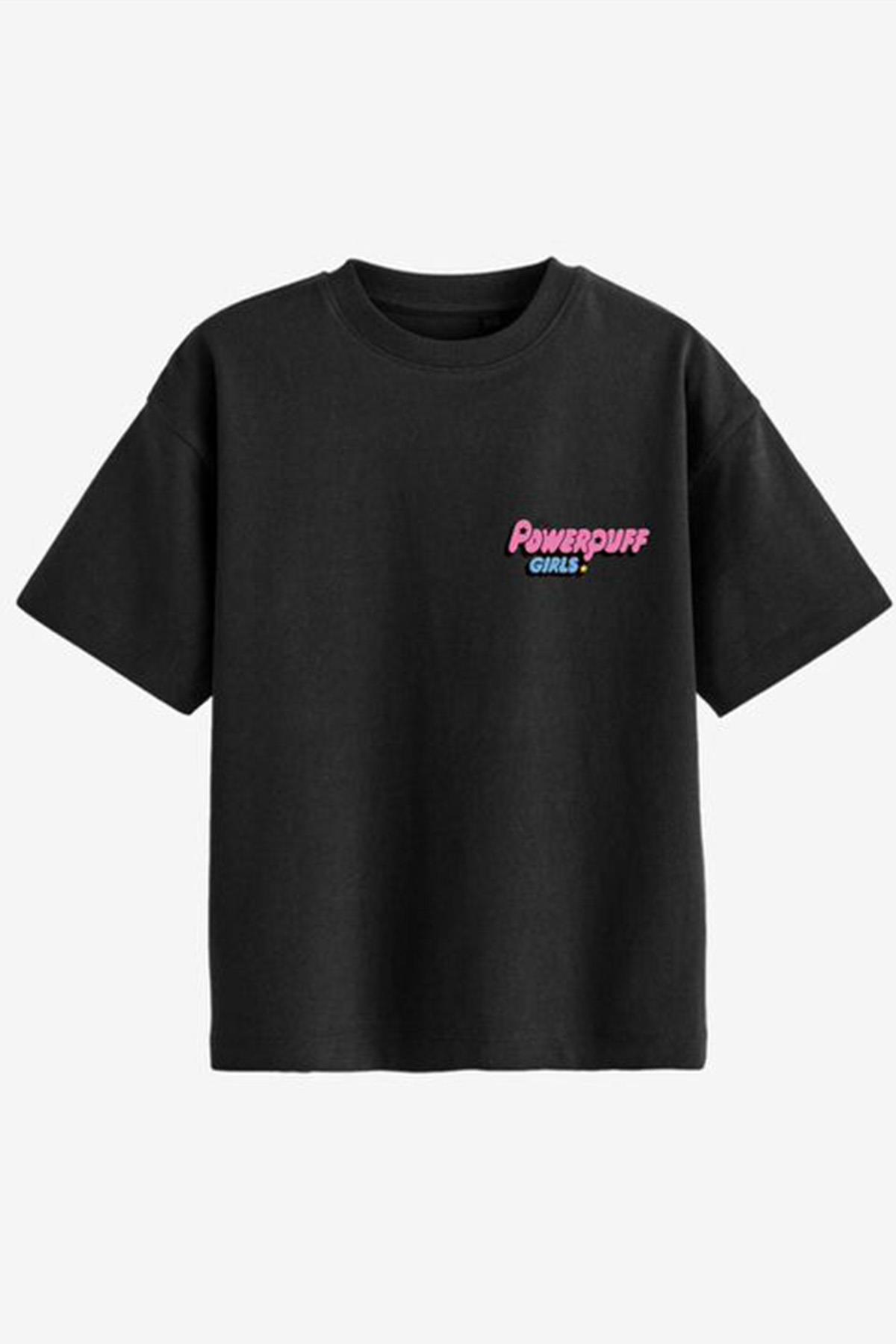 Powerpuff Girls Tshirt Siyah