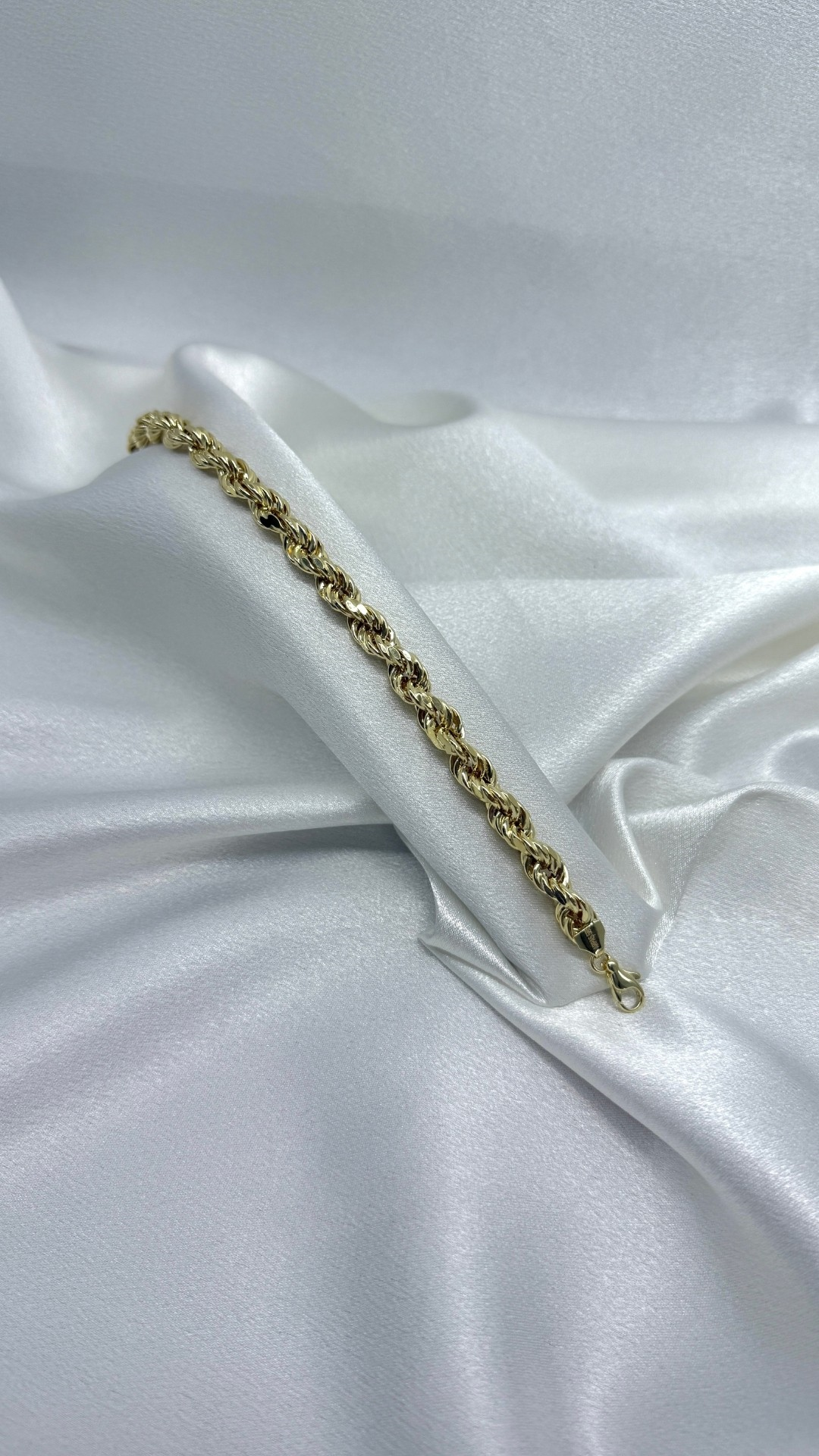 14 Ayar Gösterişli Halat Zincir Bileklik