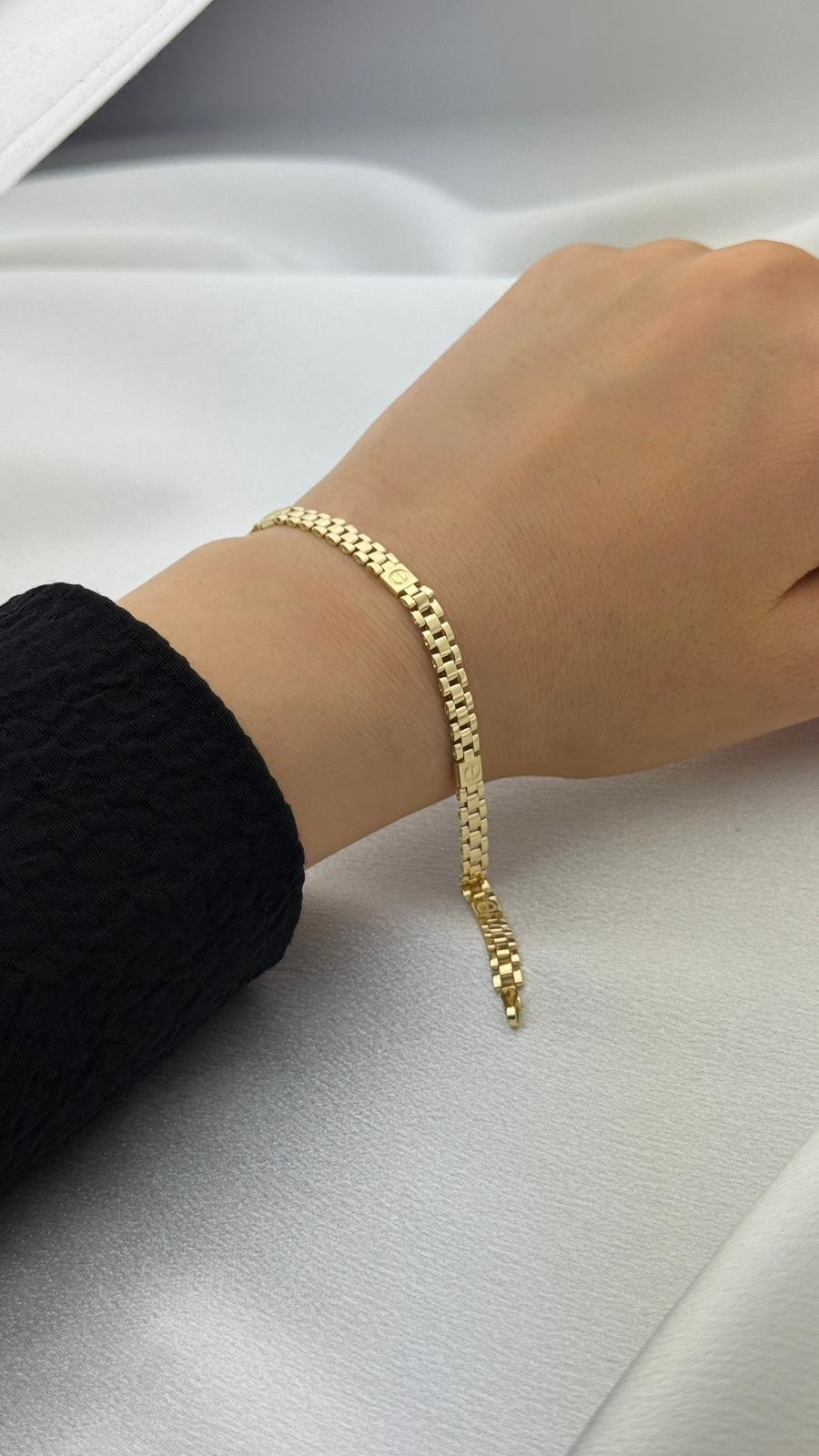 Unisex Model Plaka Geçişli Bileklik