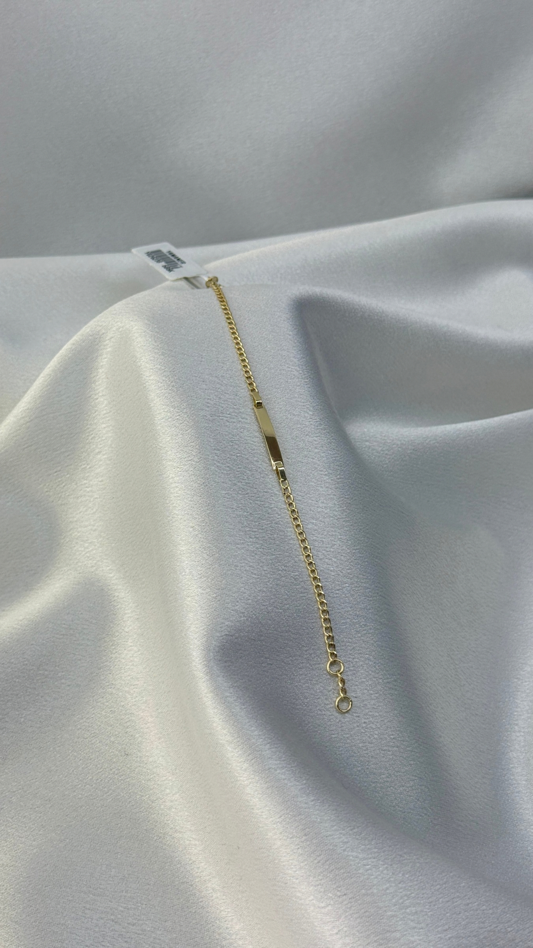 14 Ayar Unisex Plakalı Çocuk Bileklik