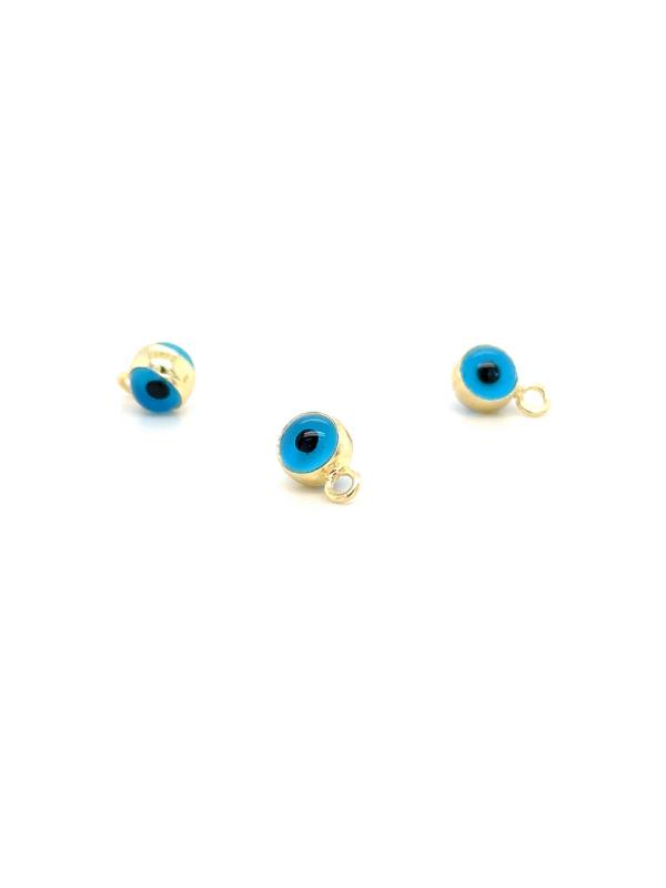 Altın Nazar Boncuklu Kolye Ucu