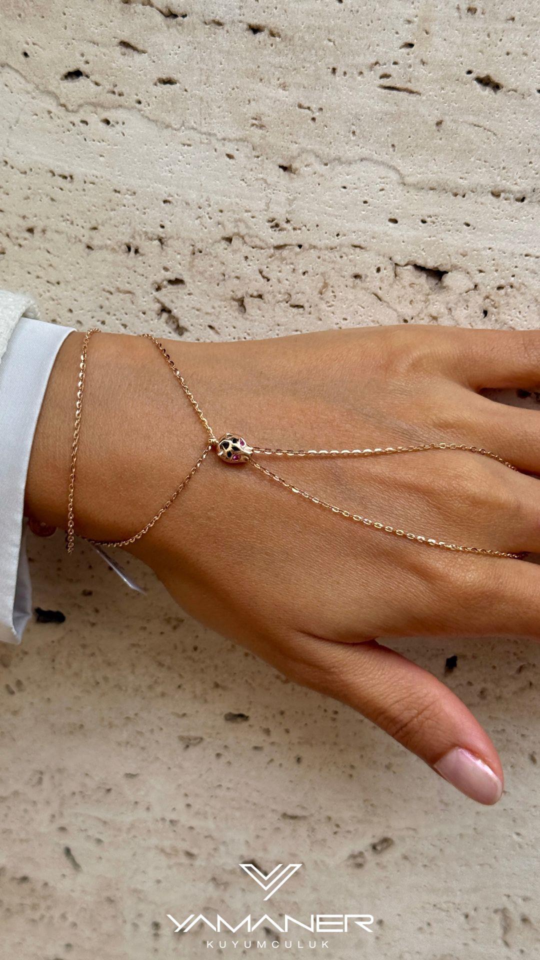 Cetaş Eterna Panter Figürlü Rose Şahmeran