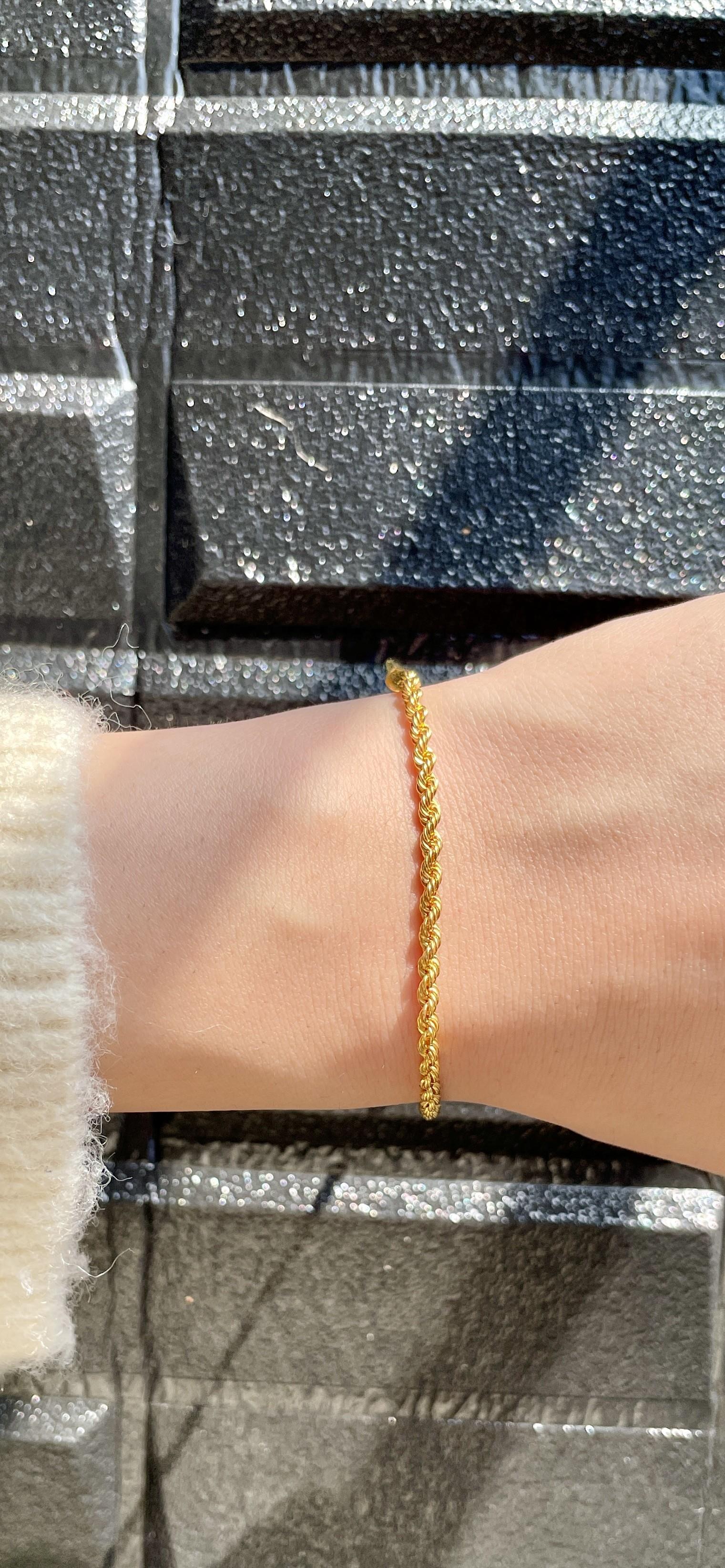 Halat Altın Bileklik