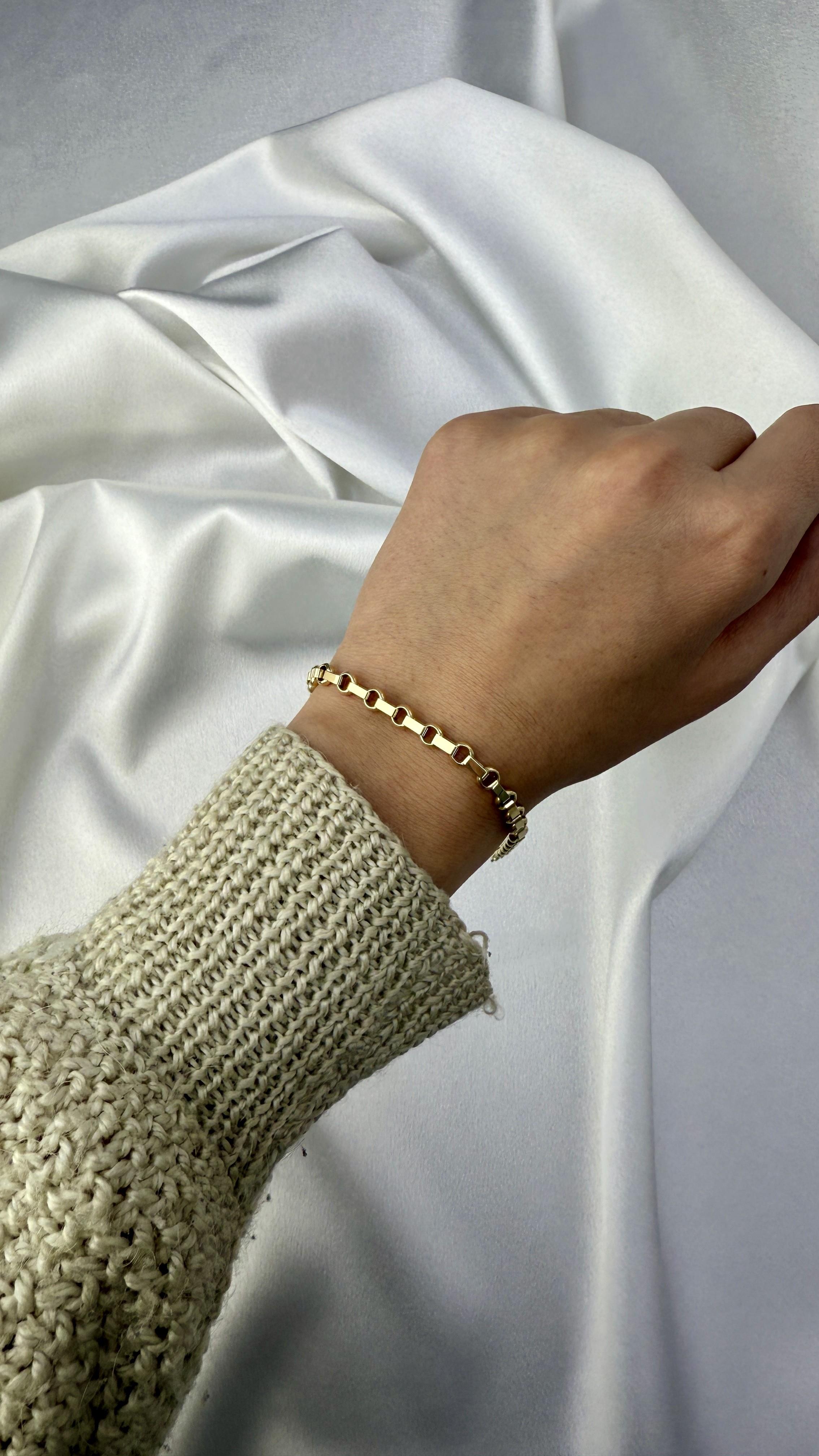 Halka Altın Zincir Bileklik