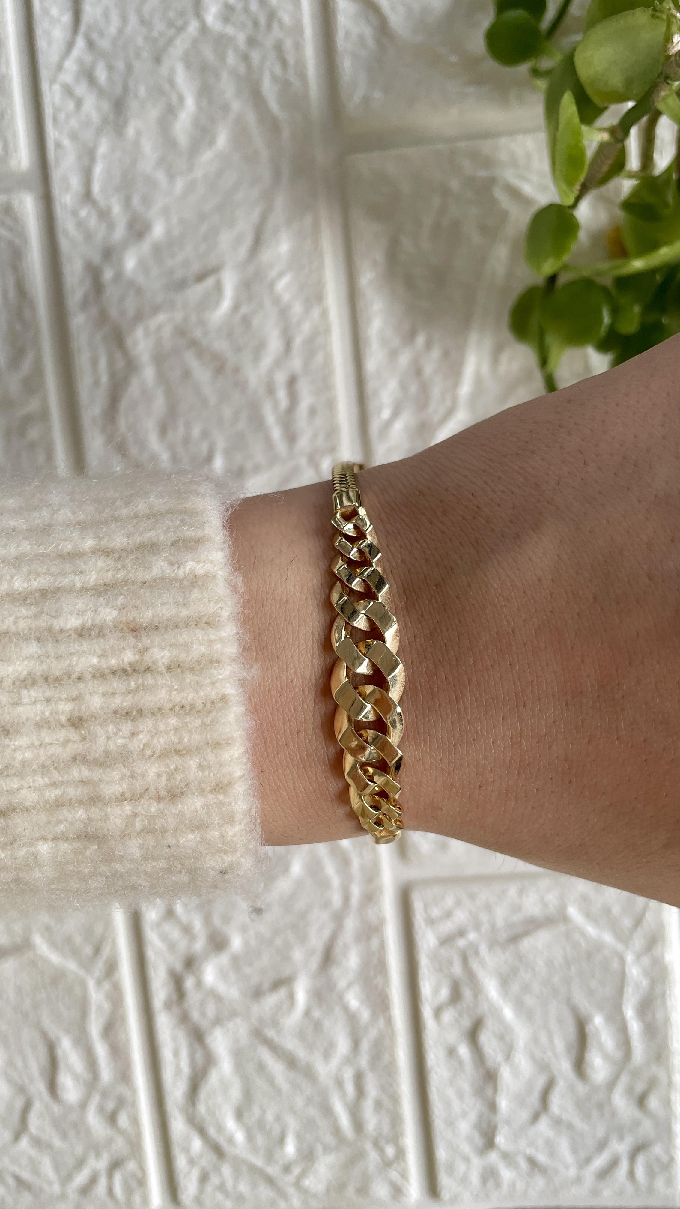 Halka Örgülü Altın Bileklik