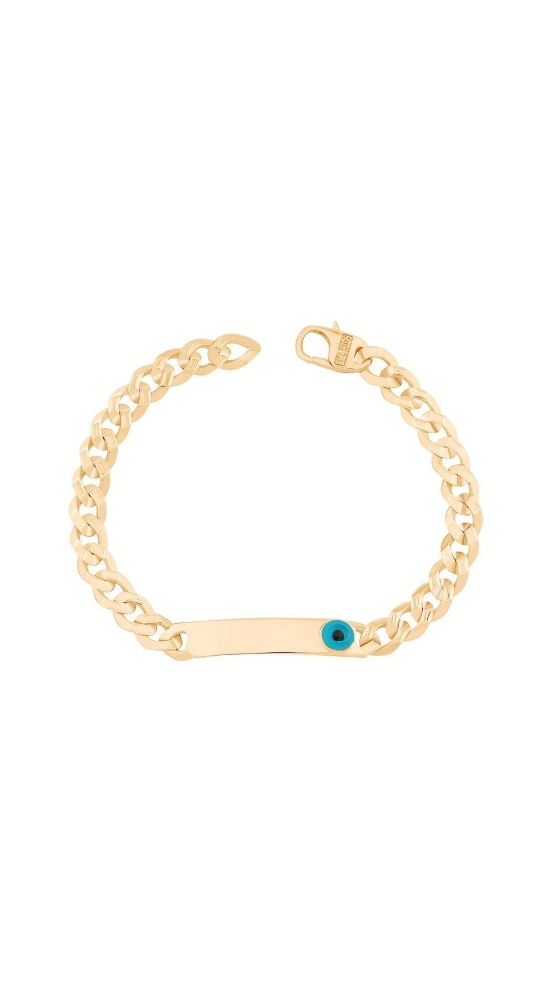 İsimli Gurmet Çocuk Künyesi (Plakası Göz Boncuklu)