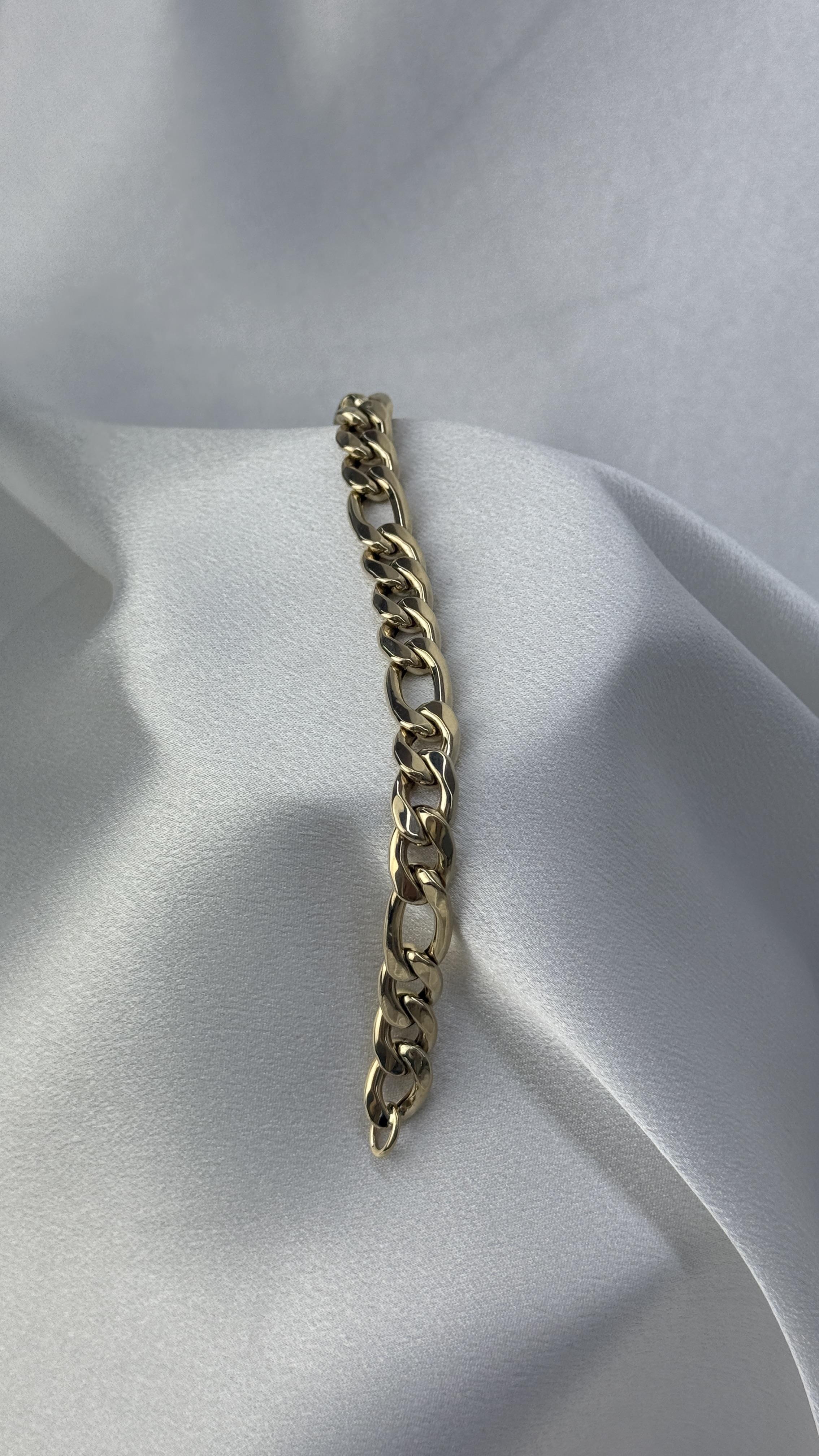 Kalın Örgülü Altın Bileklik