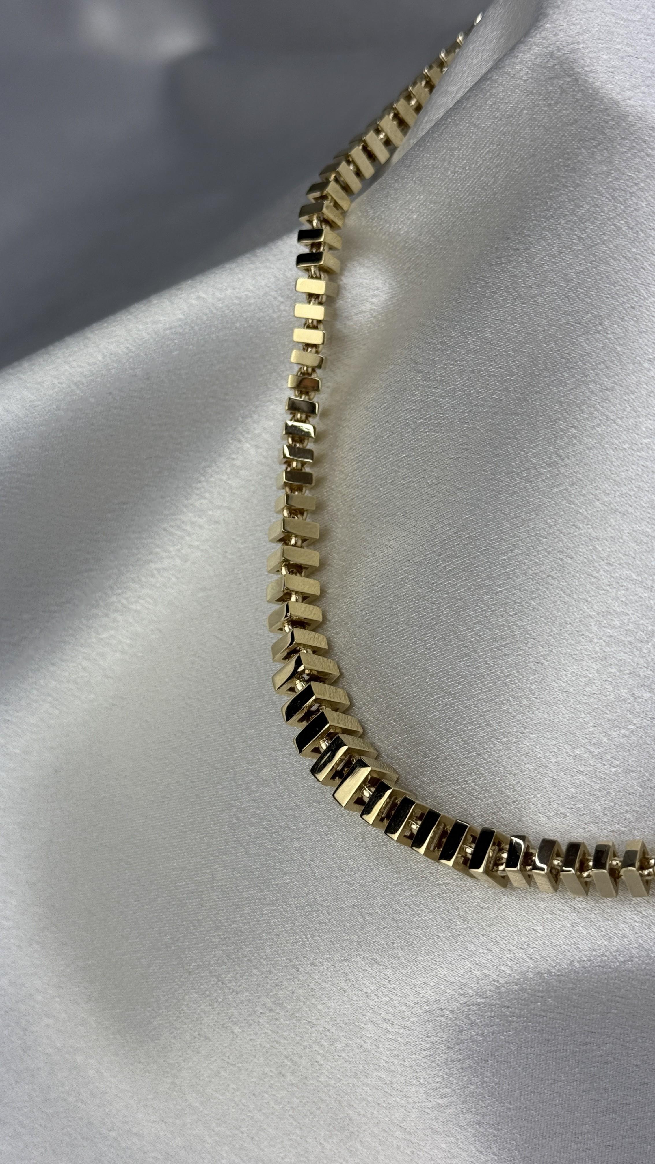 Kalın Sıralı Altın Kolye