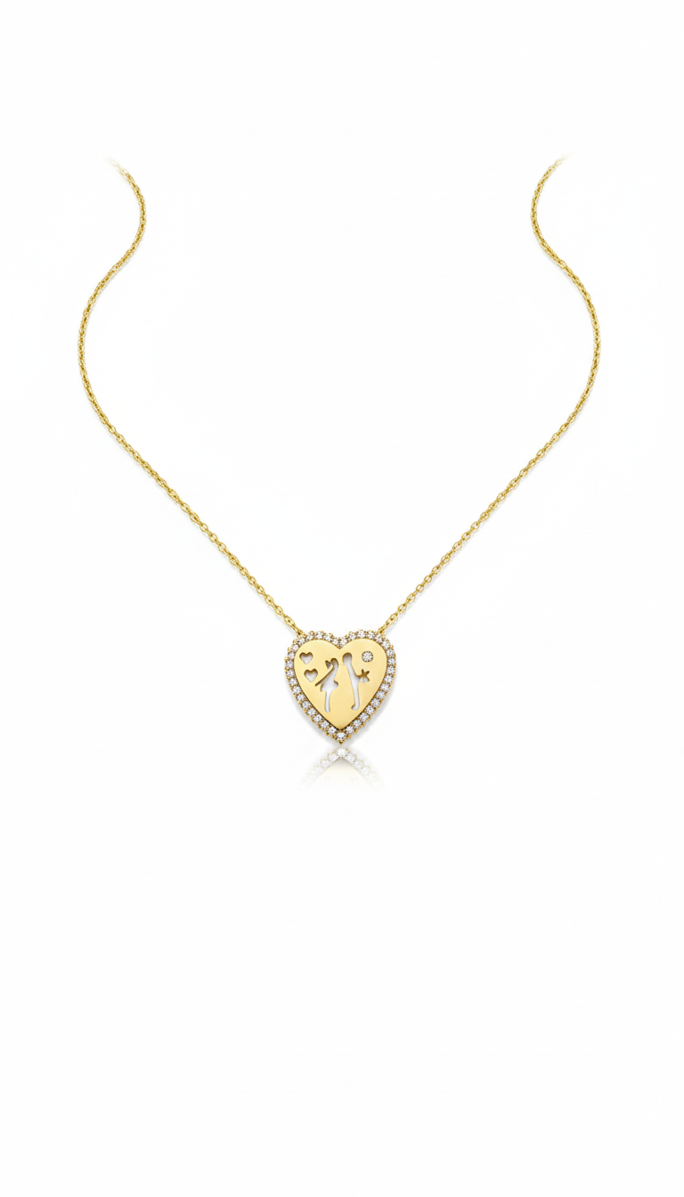 Kalpli Karikatür Kolye