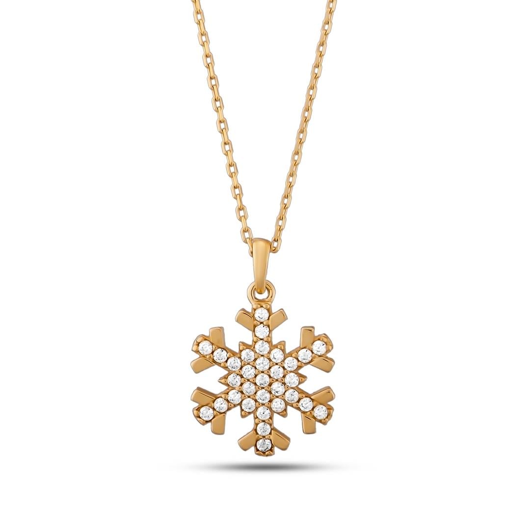 Kar Tanesi Figürlü Kolye
