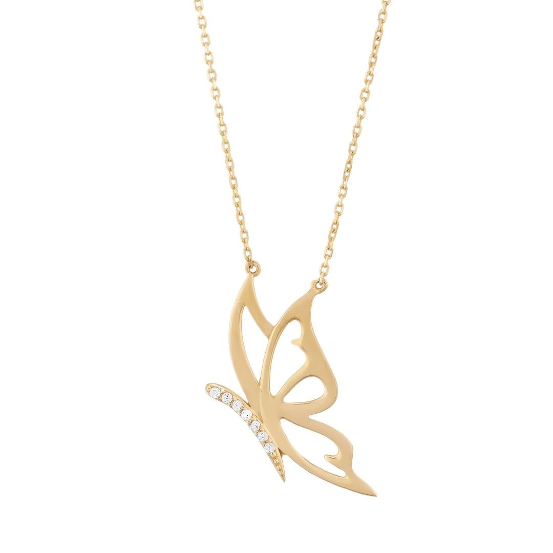 Kelebek Figürlü Kolye